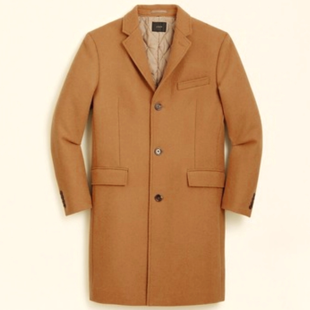 J. Crew Men's Everyday Topcoat with eco-friendly PrimaLoft® NWT